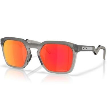 Imagem de Óculos de Sol Oakley HSTN SQ Matte Grey Smoke Prizm Ruby-Masculino