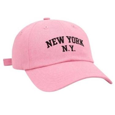 Imagem de Boné Casual com Aba Curva Bordado e Ajuste Traseiro Adulto-Unissex