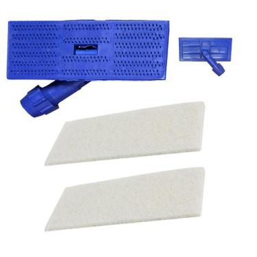 Imagem de Kit SUPORTE LT Limpa Tudo Mop Articulado Giro 360 Limpeza de Cantos + 