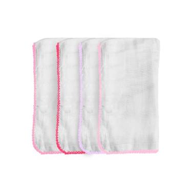 Imagem de 5 Fralda De Pano Pinte E Borde 70x70cm Cremer Com Croche, Feminino