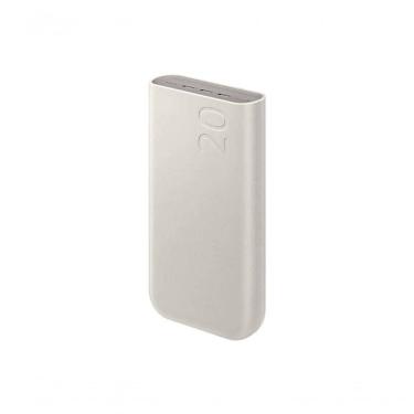 Imagem de Carregador Portátil Power Bank 20.000mAh Samsung 3 Portas USBC Super Rápido 45W Bege 402 Gramas EBP4520