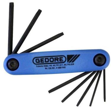 Imagem de Jogo de Chaves Torx Tipo Canivete com 8 Peças GEDORE