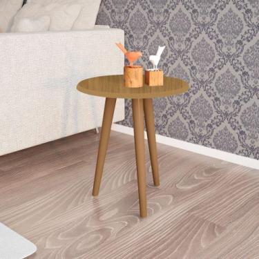 Imagem de Mesa Lateral Sala de Estar Cor Cinamomo - MOVEIS BECHARA