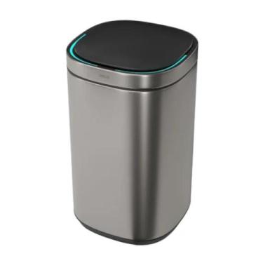 Imagem de Lixeira com Sensor 1007 Quadrada 20L Suprema Inox - Deca