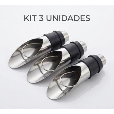 Imagem de Kit 3 Tampa Rolha Bico Dosador Clink