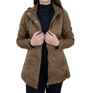 Imagem de Jaqueta Parka Feminina Facinelli By Mooncity Marrom - 690166-Feminino