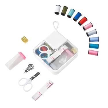Imagem de Kit de Costura Completo para Viagem Cores Sortidas Portátil Compacto L