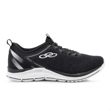 Imagem de Tênis Olympikus Day Feminino Esportivo, Preto, Branco, 34