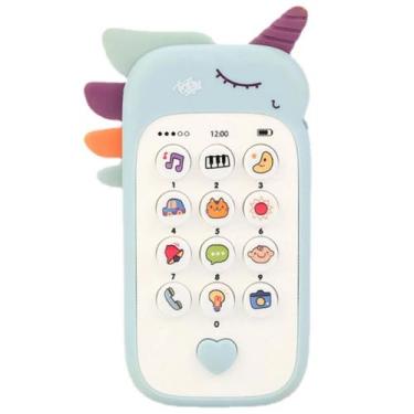 Imagem de Telefone Bebe Mordedor Musicas Som Bichos Baby Fone Celular - POLIBRIN