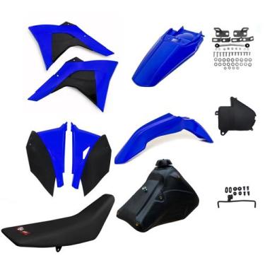 Imagem de Kit Carenagem Adaptável Amx Crf 230 P/ Xr 200/250 Bros 125/150, Azul /
