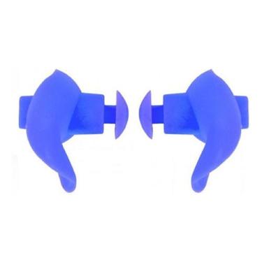 Imagem de Protetor De Ouvido Poker De Silicone Anatomico Ref 13132, UNICO, Azul