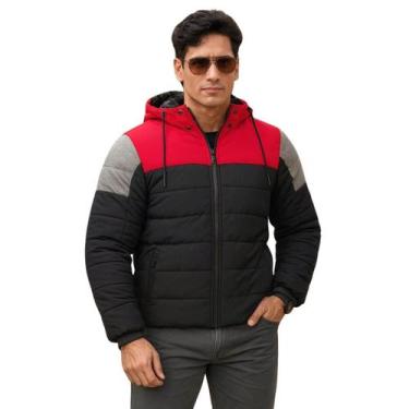 Imagem de Jaqueta Bobojaco Masculina Com Gorro Forrada e Impermeável - Genérico,