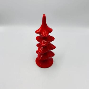 Imagem de Árvore Decorativa de Natal Vermelha 7x7x19,5cm- Luiz Salvador