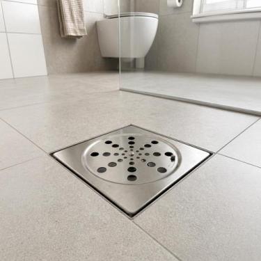 Imagem de Ralo Abre e Fecha Quadrado INOX ESCOVADO 15x15cm - Smart DEPOT