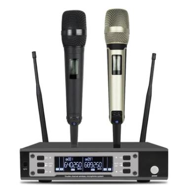 Imagem de Microfone Profissional Sem Fio Sennheiser Ew135g4 Duplo Cor Preto E Dourado