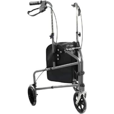 Imagem de Andador Dobrável 3 Rodas D11 Suporta até 100 kg Dellamed