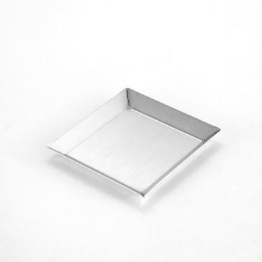 Imagem de Castiçal para velas quadradas ou redondas Base até 10 cm Inox - Maxx D