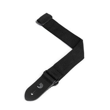 Imagem de Correia para Ukulele D'Addario PWSUKE300 Polipropileno Ajustável Extremidades de Couro Preta