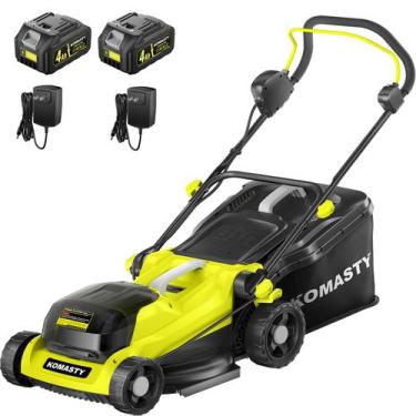 Imagem de Cortador de grama sem fio KOMASTY 40V 15" com mulching 2x4Ah
