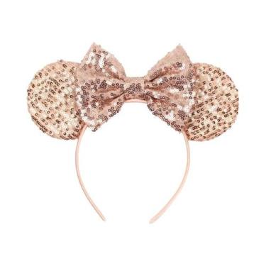 Imagem de Tiara De Orelhas De Leopardo Para Meninas, Faixa De Cabelo Com Laço Mo