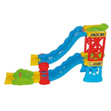 Imagem de Super Pista Com 2 Carrinhos Ramp Racer 28 Peças - Maral
