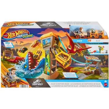 Imagem de Hot Wheels Pista City Racerverse Jurassic World HWV65 Mattel, Laranja