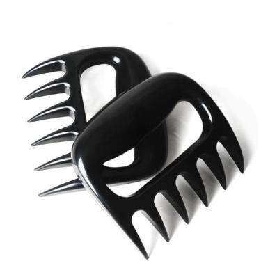Imagem de Kit 2 Garra Garfos de Urso Para Cortar e Desfiar Carnes Churrasco 2 Pe