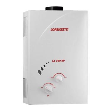 Imagem de Aquecedor a Gás LZ750BP GLP Lorenzetti Duchas com Acendimento Automático para Água com Pouca Pressão 110V