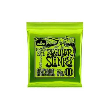 Imagem de Encordoamento 010"-046" P/guitarra Regular Slink Niquel Ernie Ball Pct