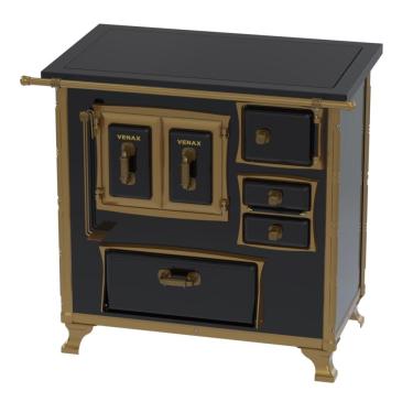 Imagem de Fogao a Lenha Venax GII n 1 Renaissance Premium Preto SE