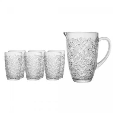 Imagem de Conjunto 6 copos 370ml e 1 jarra 1,5l daisy cristal wolff
