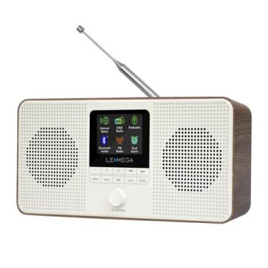 Imagem de Rádio de Internet LEMEGA IR4S WiFi Bluetooth com Alarme Duplo