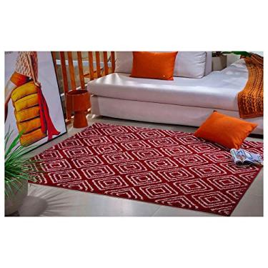 Imagem de Tapete para Sala Art 200x250 cm Desenho 17 Rubi e Pérola