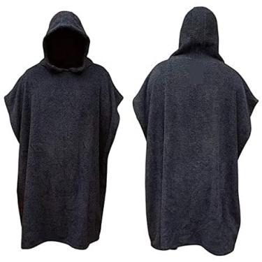 Imagem de Poncho Roupão Surf Praia Tecido Atoalhado Algodão C/Capuz Redushaper (XXG)