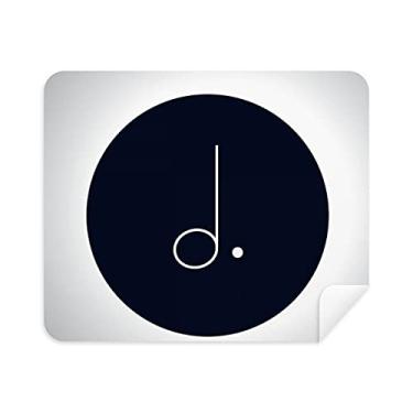 Imagem de White Music — Pano de limpeza preto pontilhado Mim 2 peças de tecido de camurça