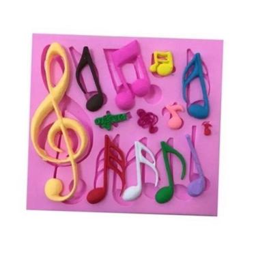 Imagem de Molde De Silicone Letras Musicais Rb03