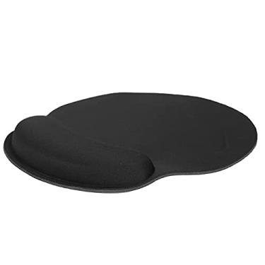 Imagem de ASHATA Mouse pad com suporte de pulso, esponja de memória ergonômica, tapete de mesa antiderrapante com suporte de pulso para laptop, computador, jogos e escritório