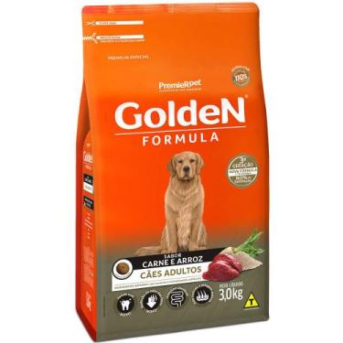 Imagem de Ração Golden Fórmula Para Cães Adultos Sabor Carne E Arroz 3 Kg - Prem