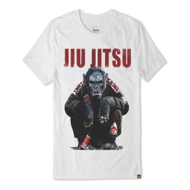 Imagem de Camiseta De Jiu Jitsu Casual Mma 03 Bjj Faixa Kimono Jj