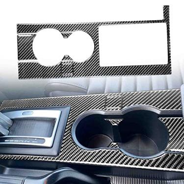 Imagem de FINMOKAL Fibra de carbono preta para Ford Mustang 05-09 painel de mudança de marchas decoração interior guarnição 78