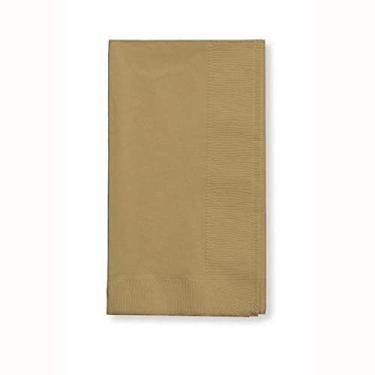 Imagem de Creative Converting 673276B Guardanapos de jantar de papel com toque de cor, 2 camadas, 50 unidades, dourado brilhante