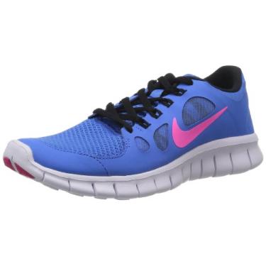 Imagem de Nike Kids's Free 5.0 (GS) Running Shoes 6 Kids US (Distance Blue/PNK FL/BLK/White)