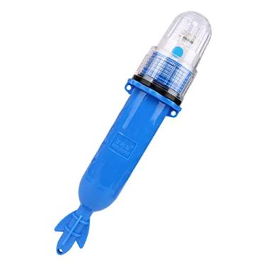 Imagem de FAKEME Bóias de luz de navegação para barcos flutuadores operados por bateria luzes LED utilitárias para caiaque, barcos de pesca, pontão peixes atraem lâmpada, azul