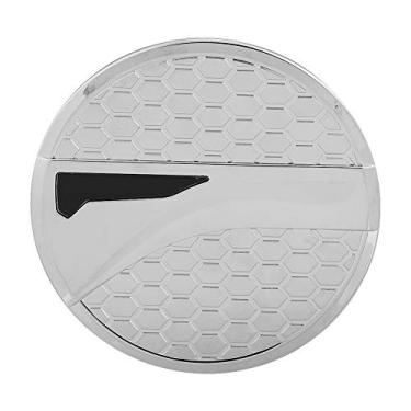 Imagem de Suuonee Capa de tanque de combustível, tampa de tanque de combustível cromada ABS para carro guarnição adequada para Sportage KX5 QL 2015-2018