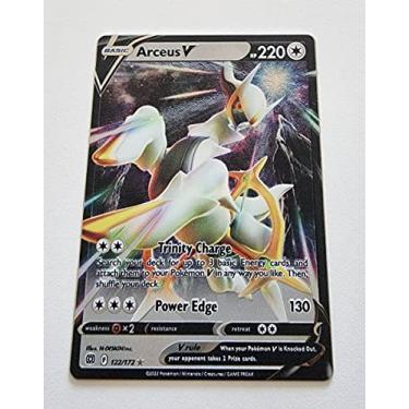 Imagem de Arceus V 122/172 Estrelas Brilhantes – Cartão Pokemon Ultra Rara – Folha Holográfica