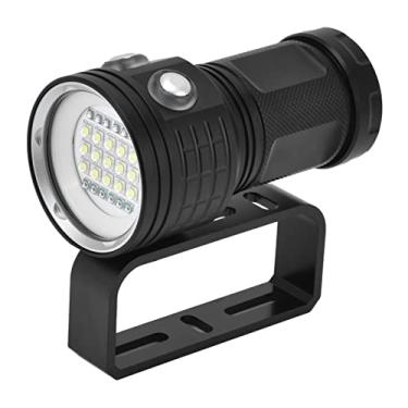 Imagem de Lanterna de Mergulho 20000 Lanterna Subaquática Lanterna de Mergulho 27 Lanterna de Mergulho com LED Luz Subaquática de 100m Tocha de Vídeo Subaquática Luz de Mergulho Subaquática Exterior