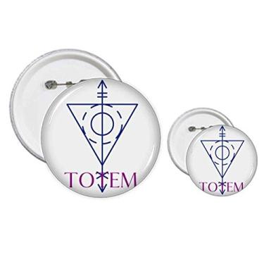 Imagem de Kits de artesanato com broches de totem triangulares de ponta de flecha