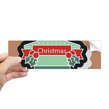 Imagem de DIYthinker Adesivo retangular para janela de notebook com ícone de desenho de estrela de Natal