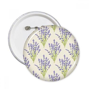 Imagem de Pintura de plantas de flores, lavanda, broches, decoração de roupas, 5 peças, presente