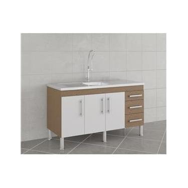 Imagem de Balcao De Cozinha 100% Mdf Flex 134 Cm